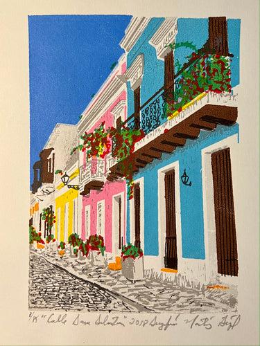Calle San Sebastian por Martinez Geigel