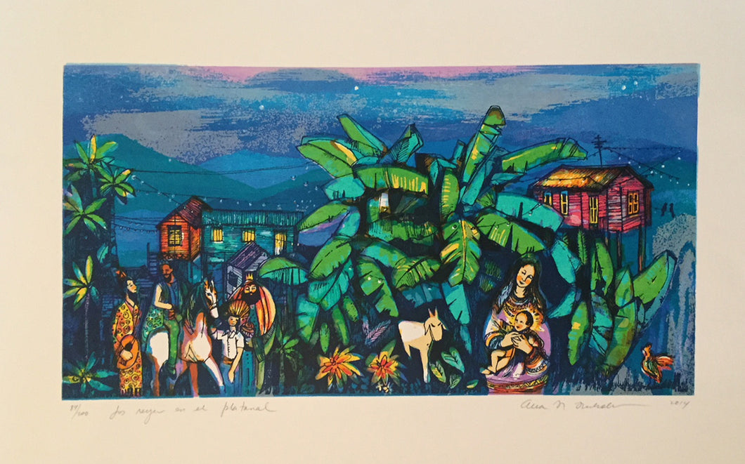 Reyes en el Platanal por Anna Nicholson