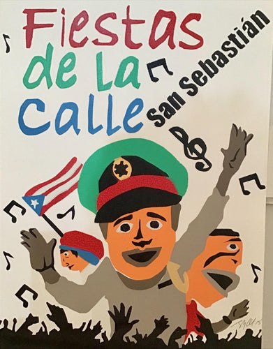 Cartel fiestas de la calle San Sebastian 2015